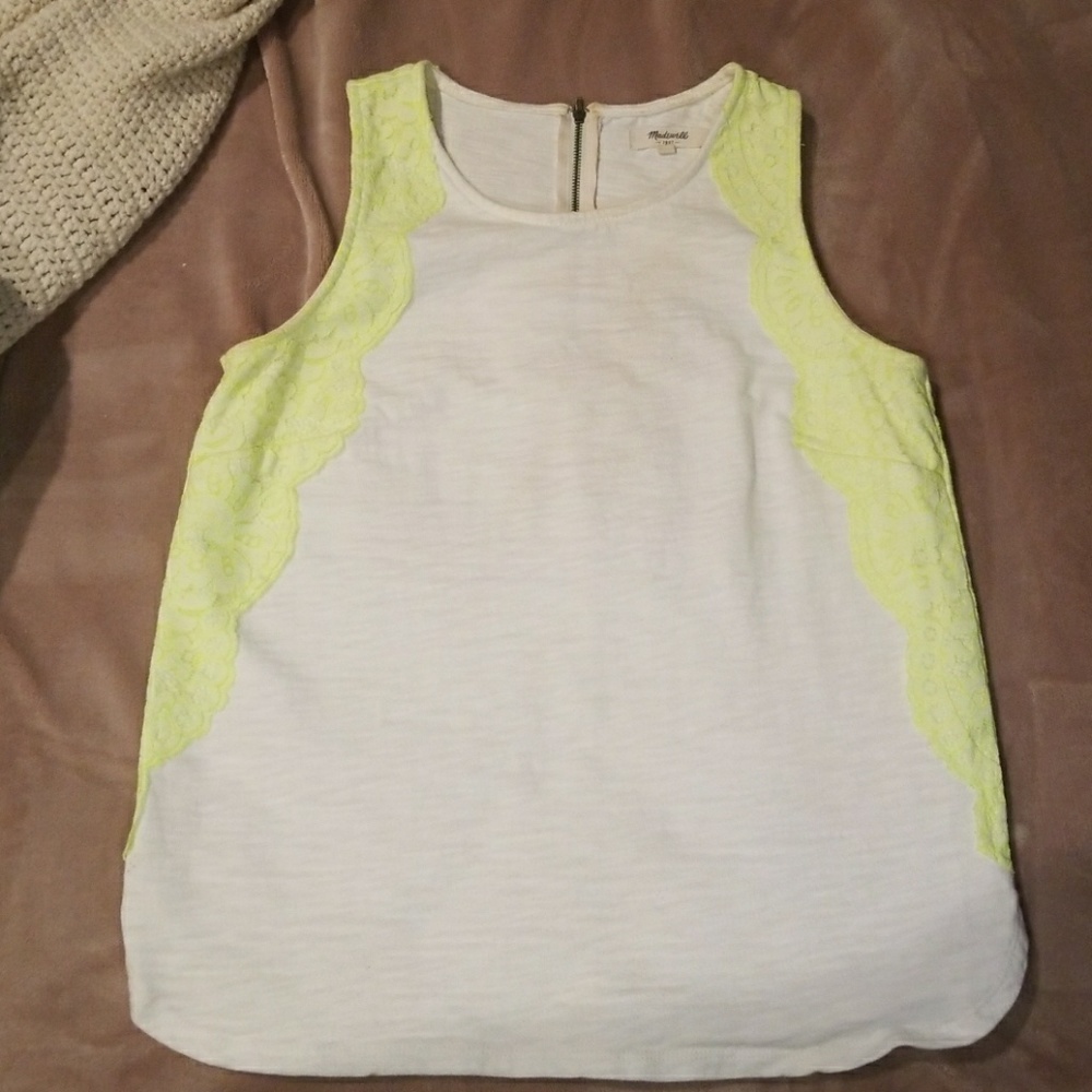 Madewell lace detail tank